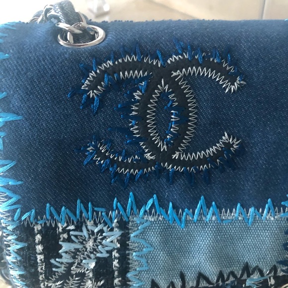 SOLDChanel 15P flap bag stitched Mint collector pc - Picture 11 of 13